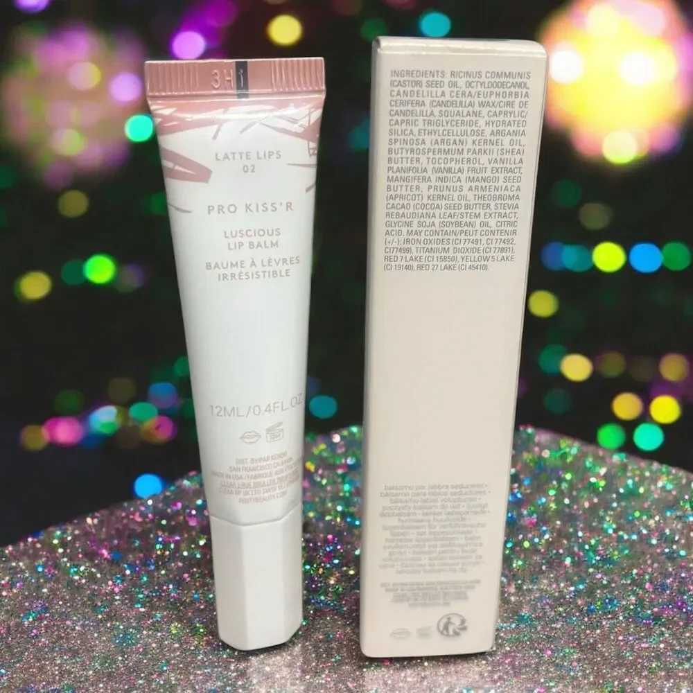 FENTY BEAUTY Pro Kiss'r Luscious Lip Balm In Latte Lips 02 0.4 fl oz New in Box